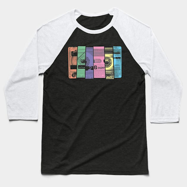 Mix Tape Baseball T-Shirt by heavyhand